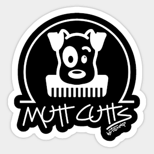 MUTT CUTTS BLACKBOARD LOGO Sticker